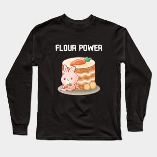 Flour Power Baking Funny Baker Lover Long Sleeve T-Shirt